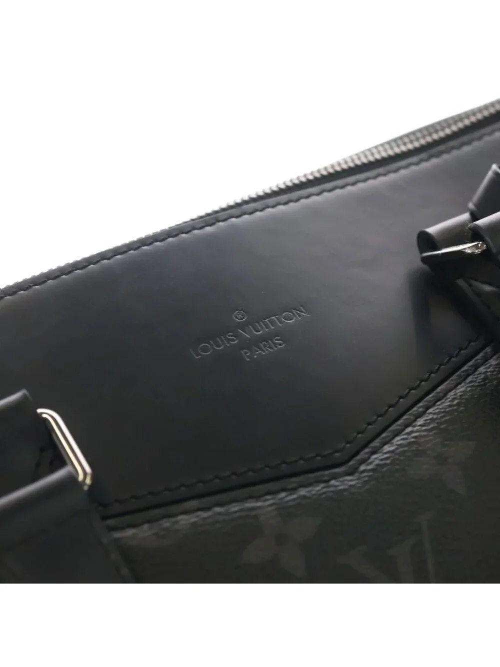 Louis Vuitton Monogram Eclipse Briefcase Explorer Leather 2-Way Shoulder